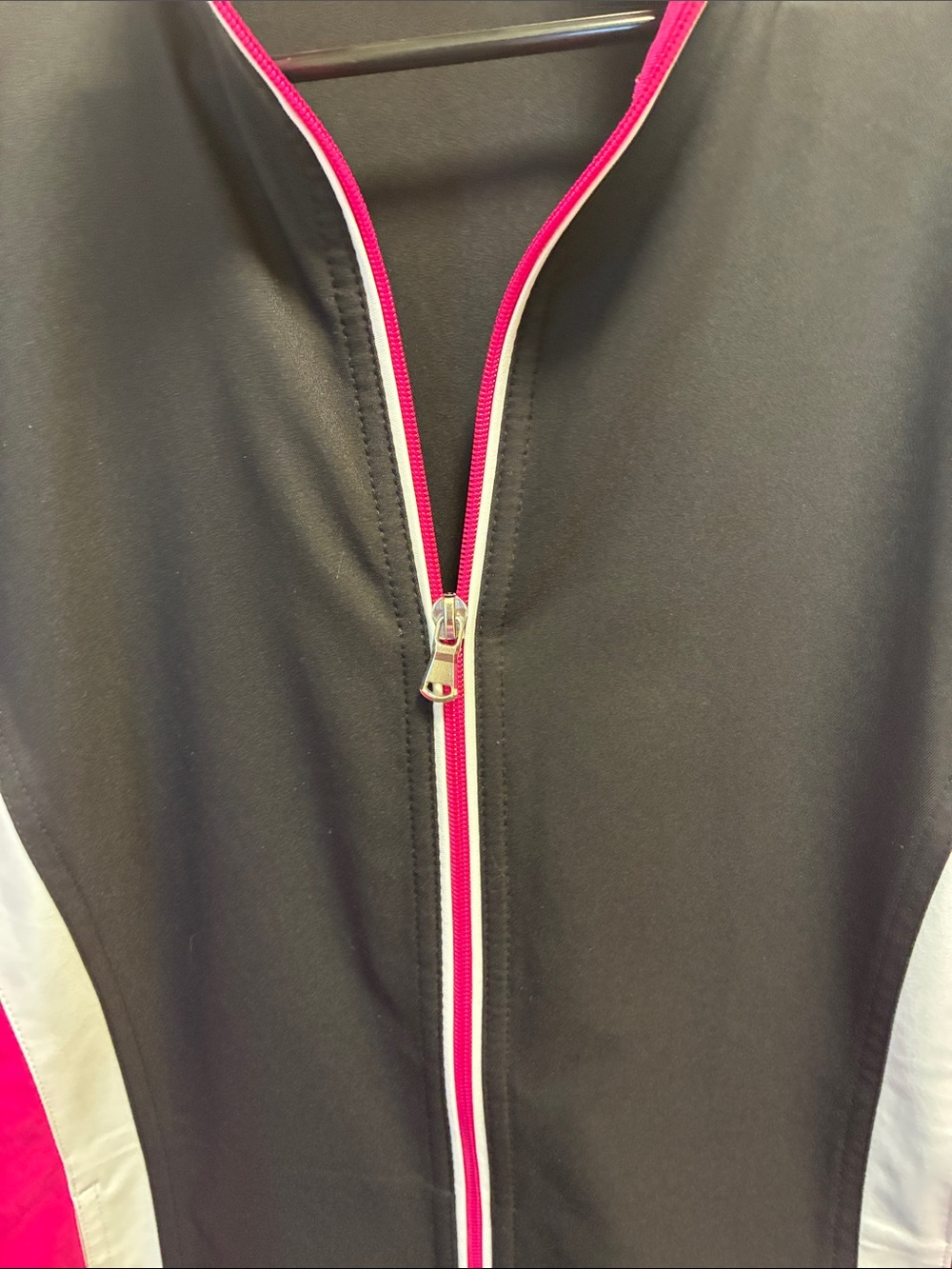 made for life Black, Hot Pink & White Women's Athletic track Jacket - Picture 5 of 8